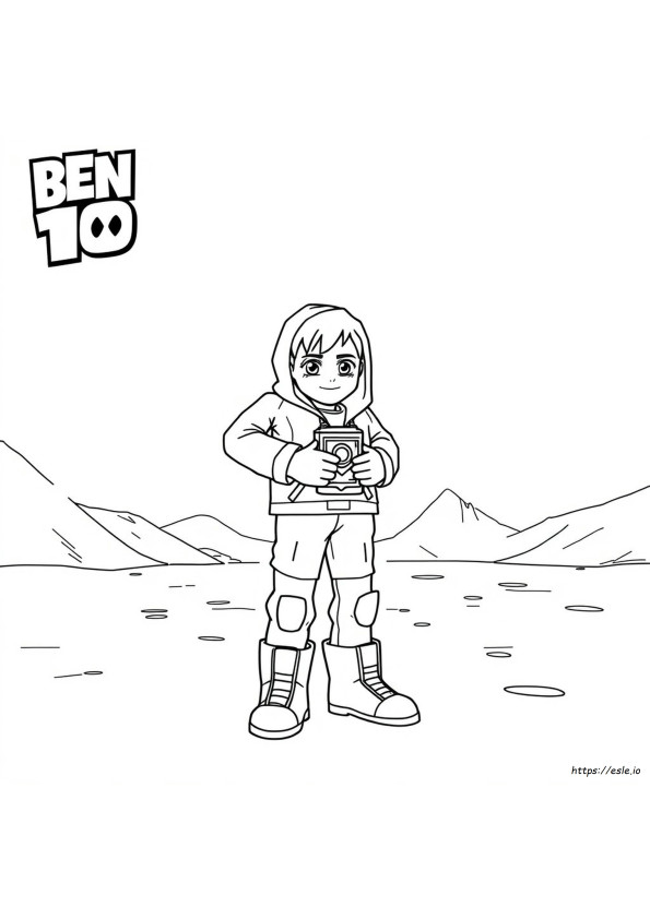 Coloring Ben 10 Big Chill Drawing