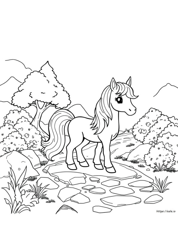Galarian Ponyta Coloring Page