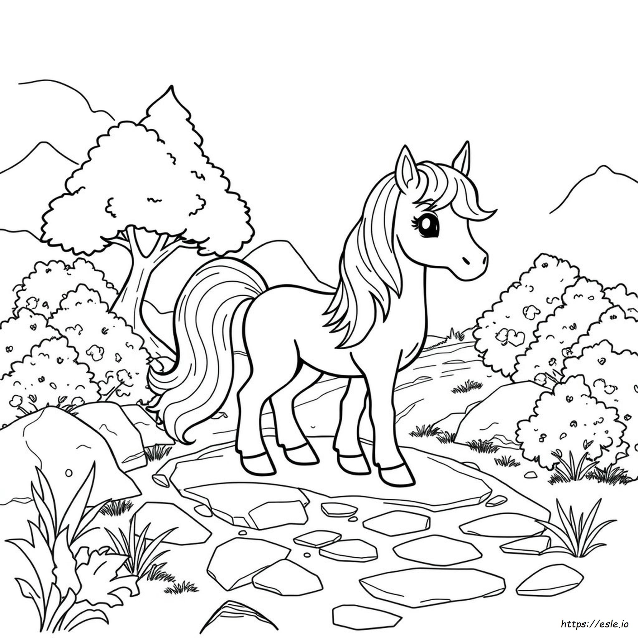 Galarian Ponyta Coloring Page