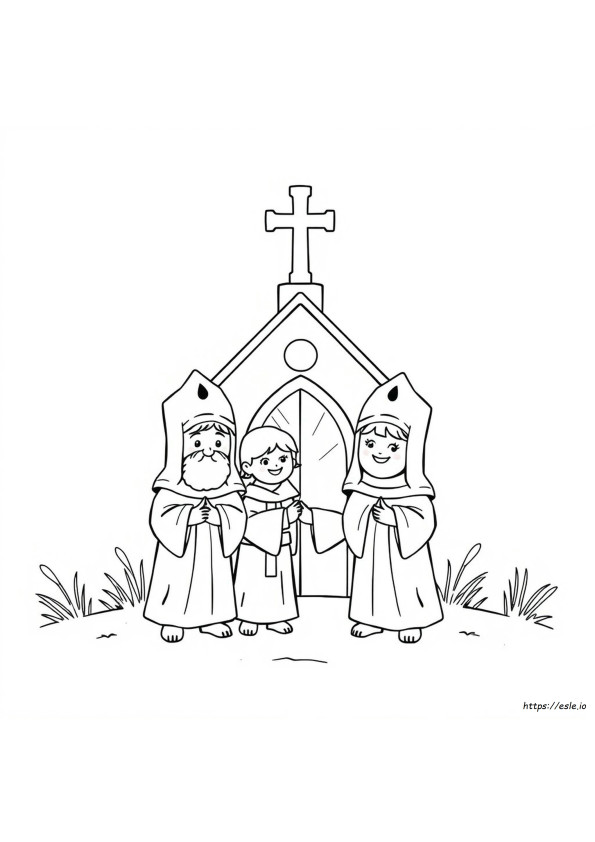 Tiny Saints Coloring Pages