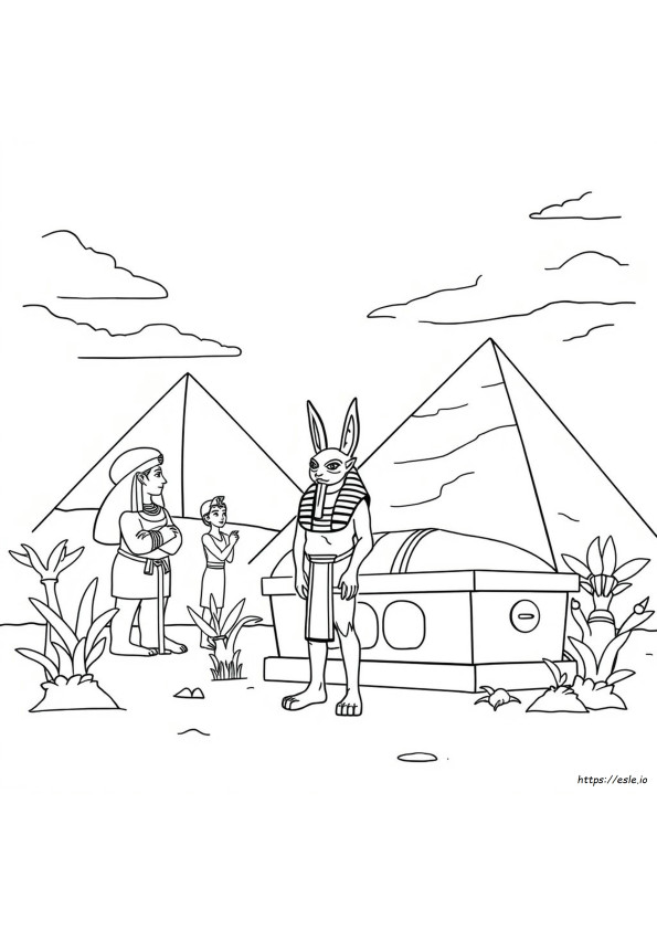 Ókori Egyiptomi Istenek Színező Oldalai