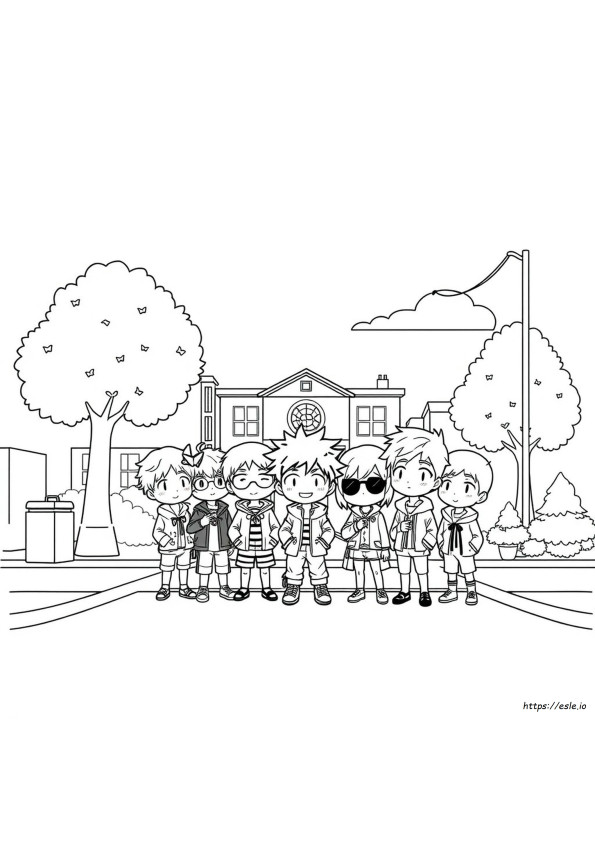 Chibi My Hero Academia Ausmalbilder