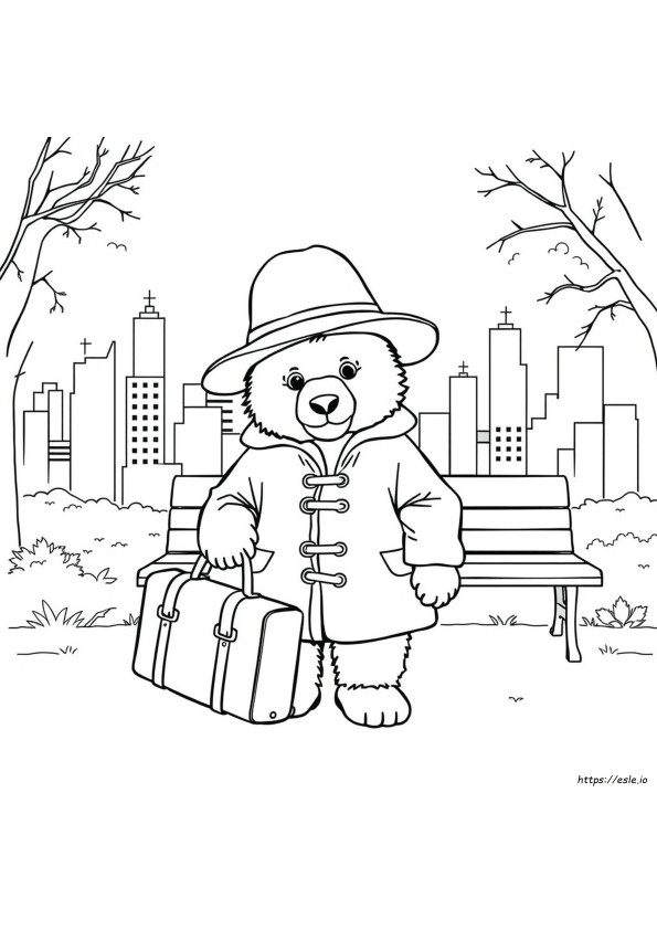Coloriage Ours Paddington