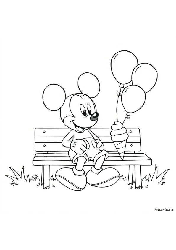 Mickey Mouse De Colorat
