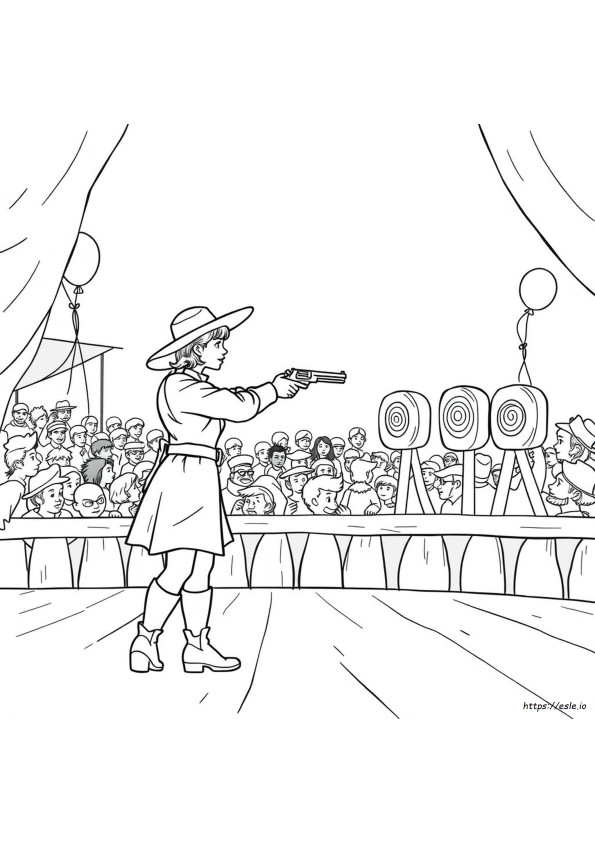 Annie Oakley Coloring Page