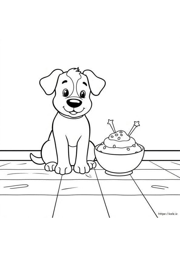 Pudding Dog Coloring Pages