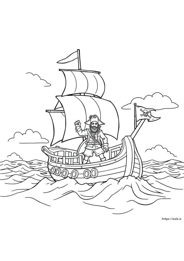 Pirații Din Caraibe De Colorat