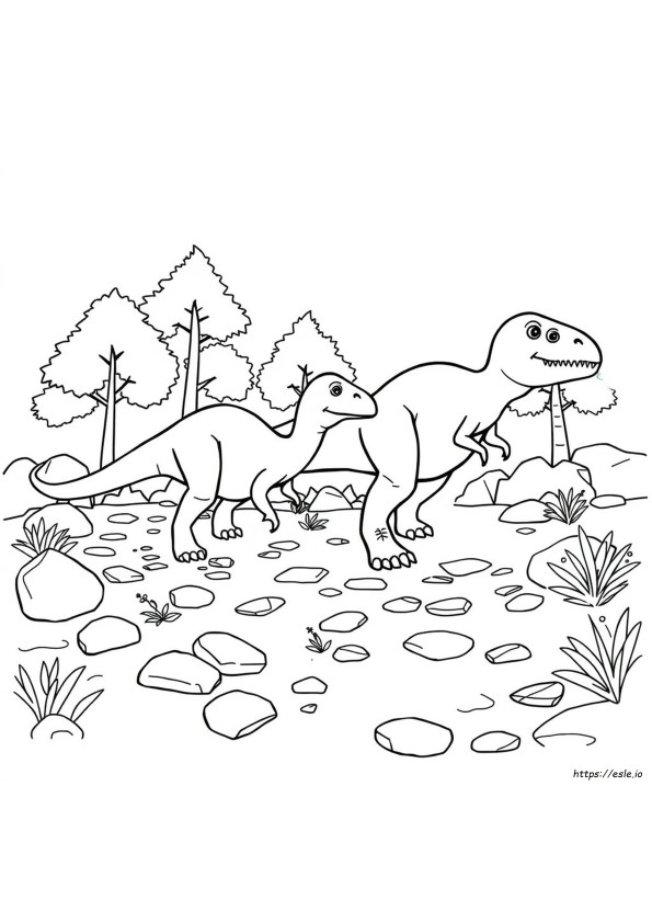 Dinosaur Feet Coloring Page