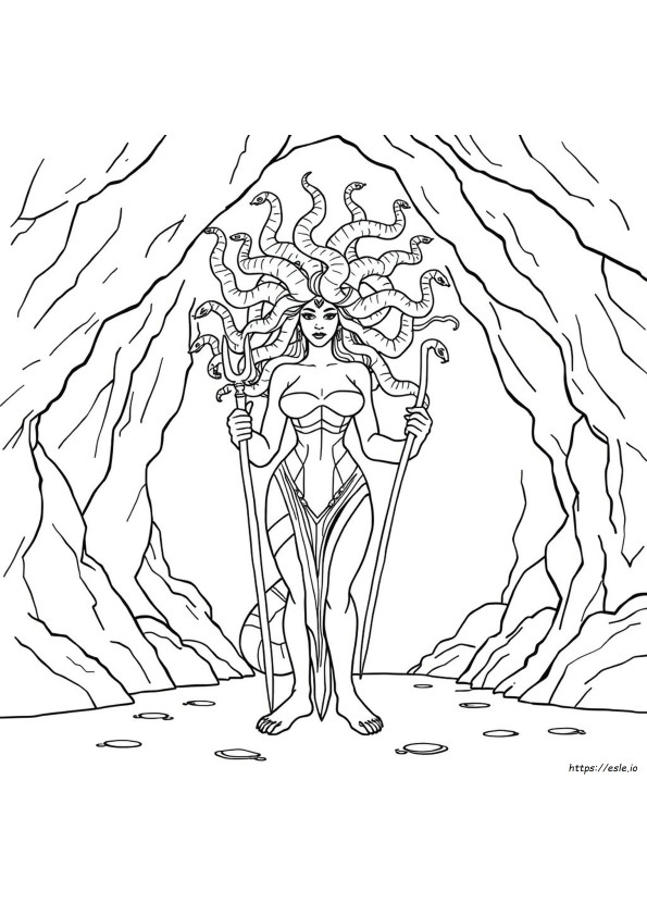 Medusa Malbuch