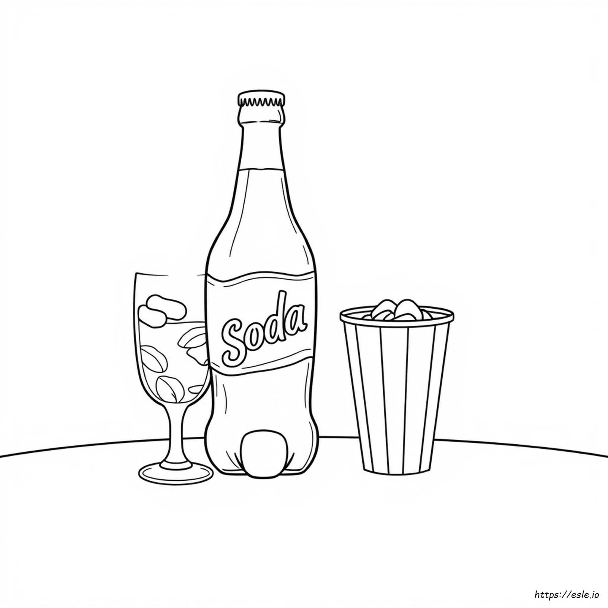Soda Bottle Coloring Page