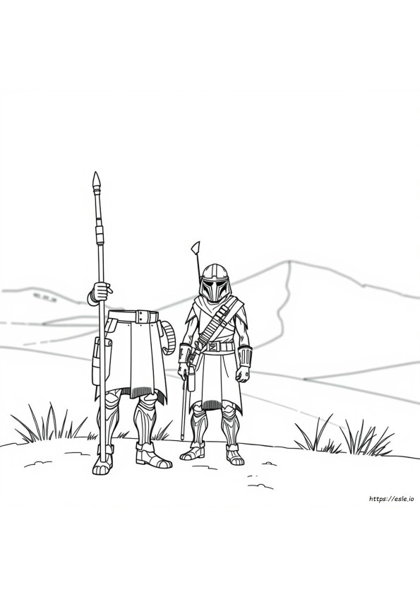 Tusken Raider Coloring Page