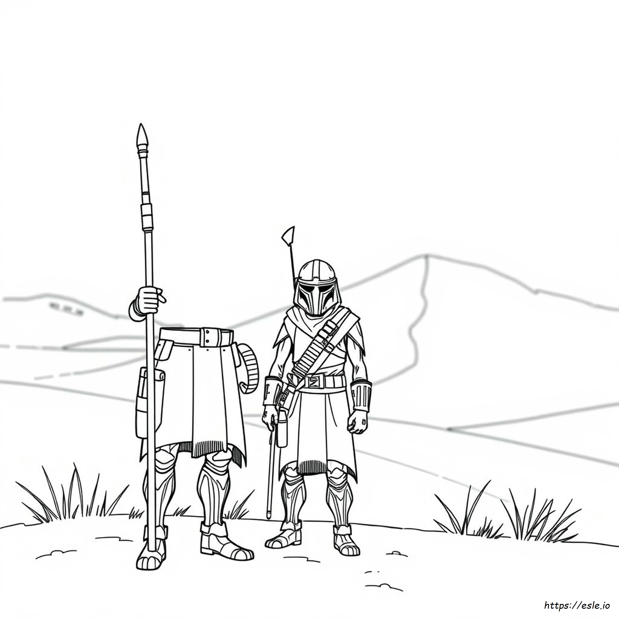 Tusken Raider Coloring Page