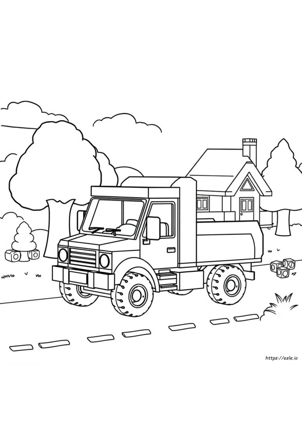Lego Truck Coloring Pages