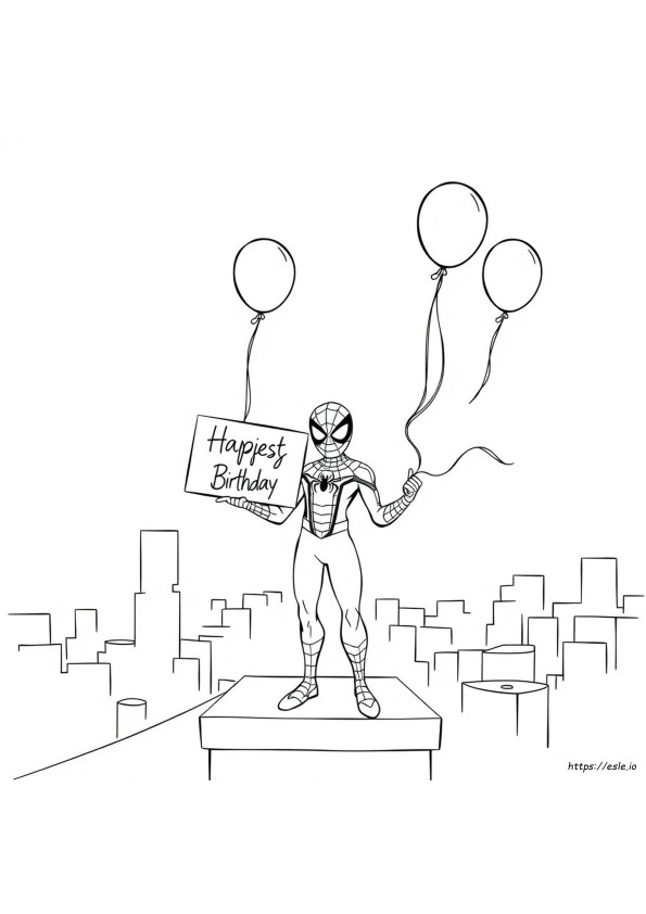 Spiderman Geburtstag Ausmalbilder