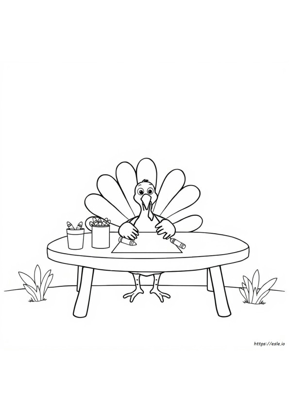 Preschool Turkey Coloring Pages