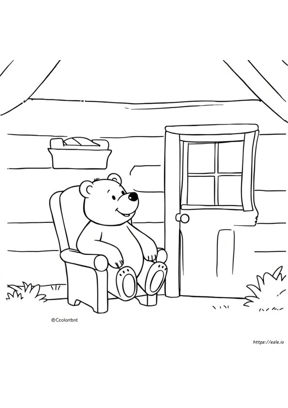 Dibujos Para Colorear Imprimibles De Oso En La Gran Casa Azul