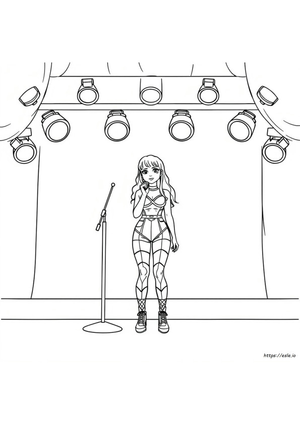 Charli Xcx Coloring Page