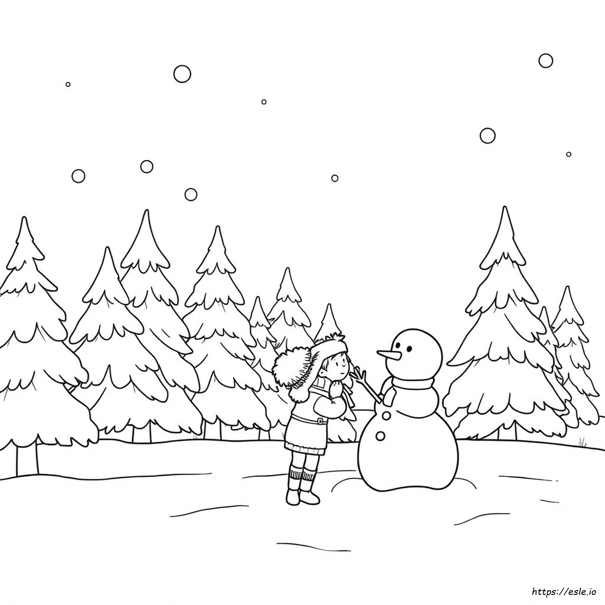 Dibujos De Temporada De Invierno Para Colorear