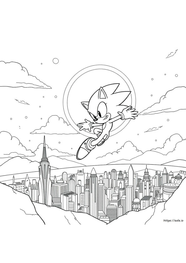 Coloriages Super Sonic À Imprimer