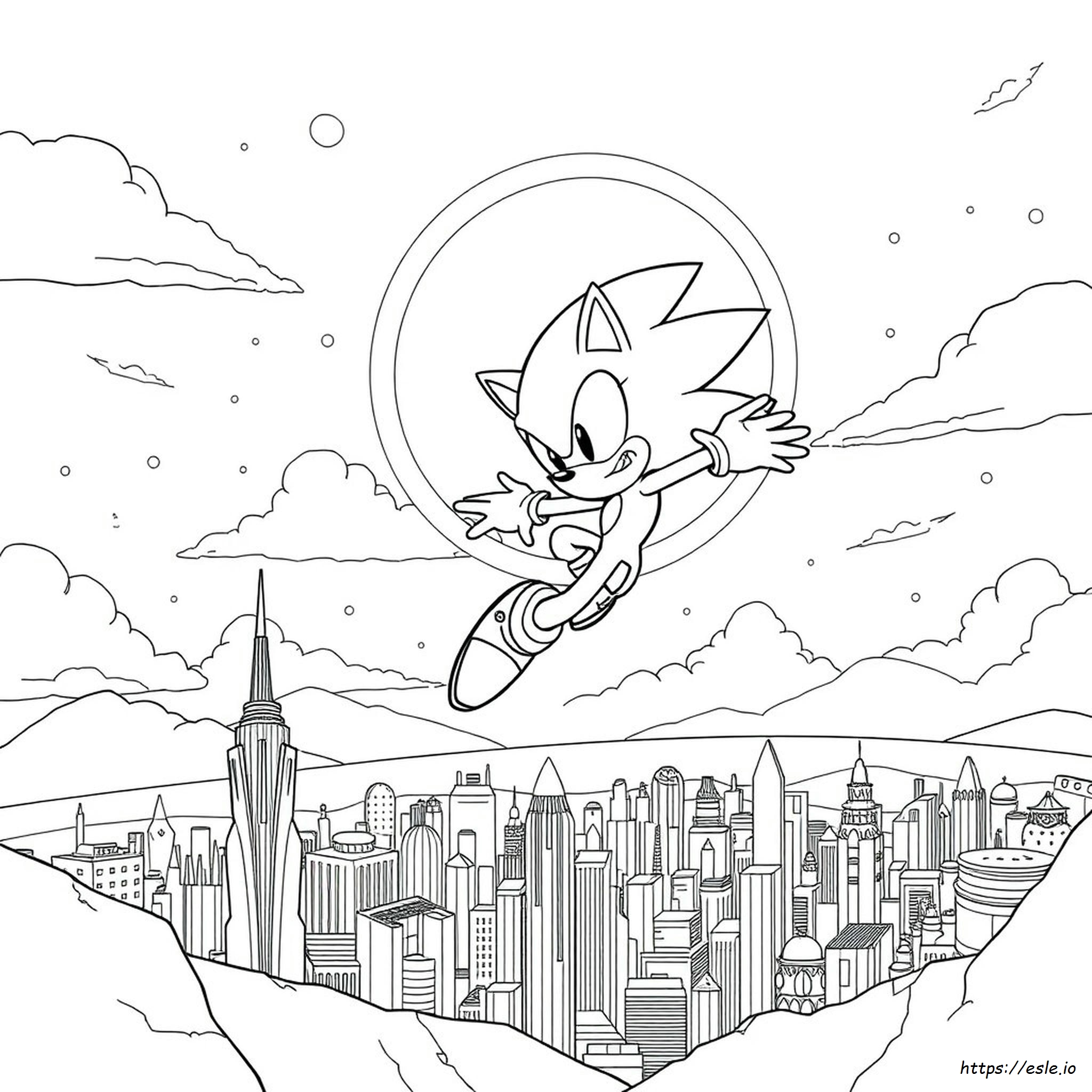 Coloring Pages Super Sonic Da Colorare
