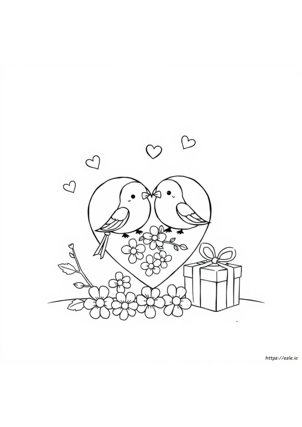 Cute Valentine Coloring Pages