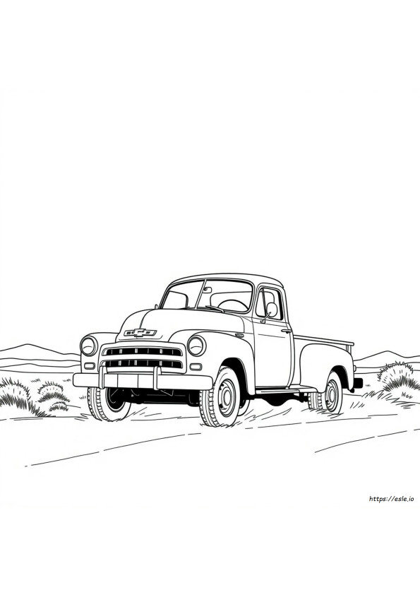 Coloring Pages Of Old Chevy Trucks