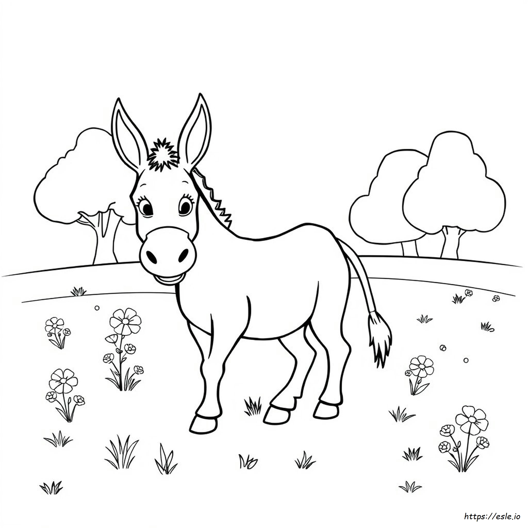 Free Donkey Coloring Pages To Print