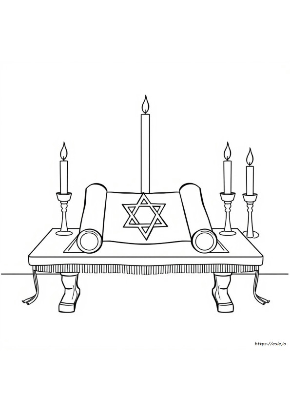 Jewish Symbols Coloring Pages