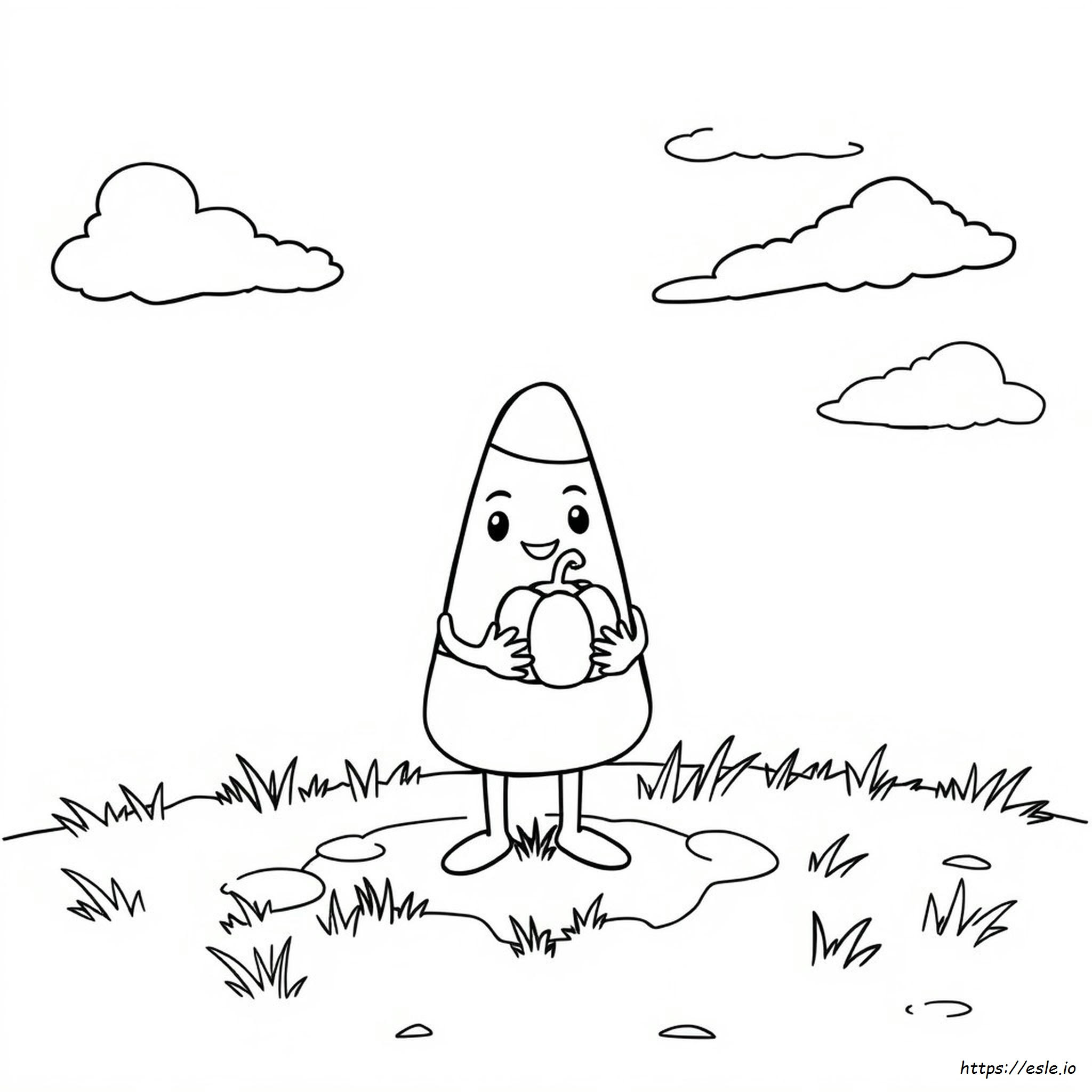 Coloring Page Of Candy Corn