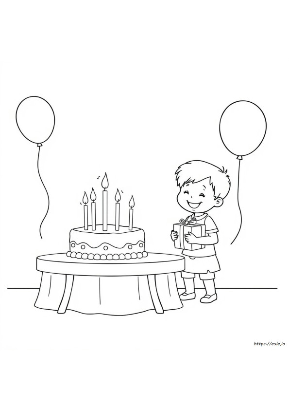 Online Birthday Coloring Pages