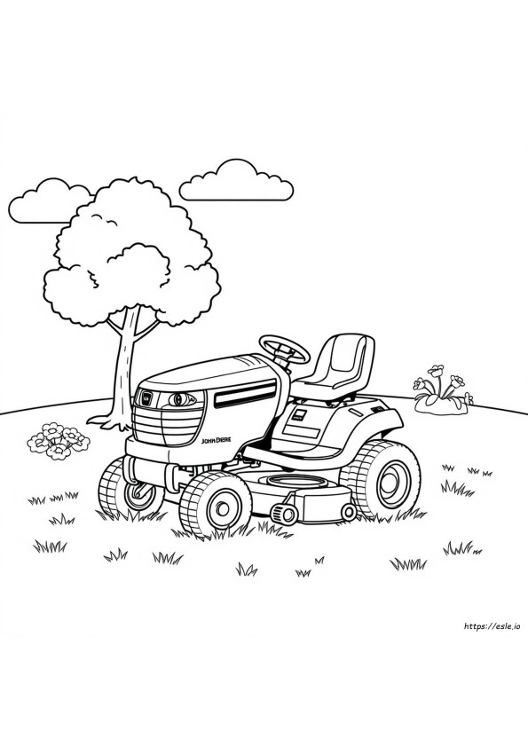 Dibujos Para Colorear De Cortacésped John Deere