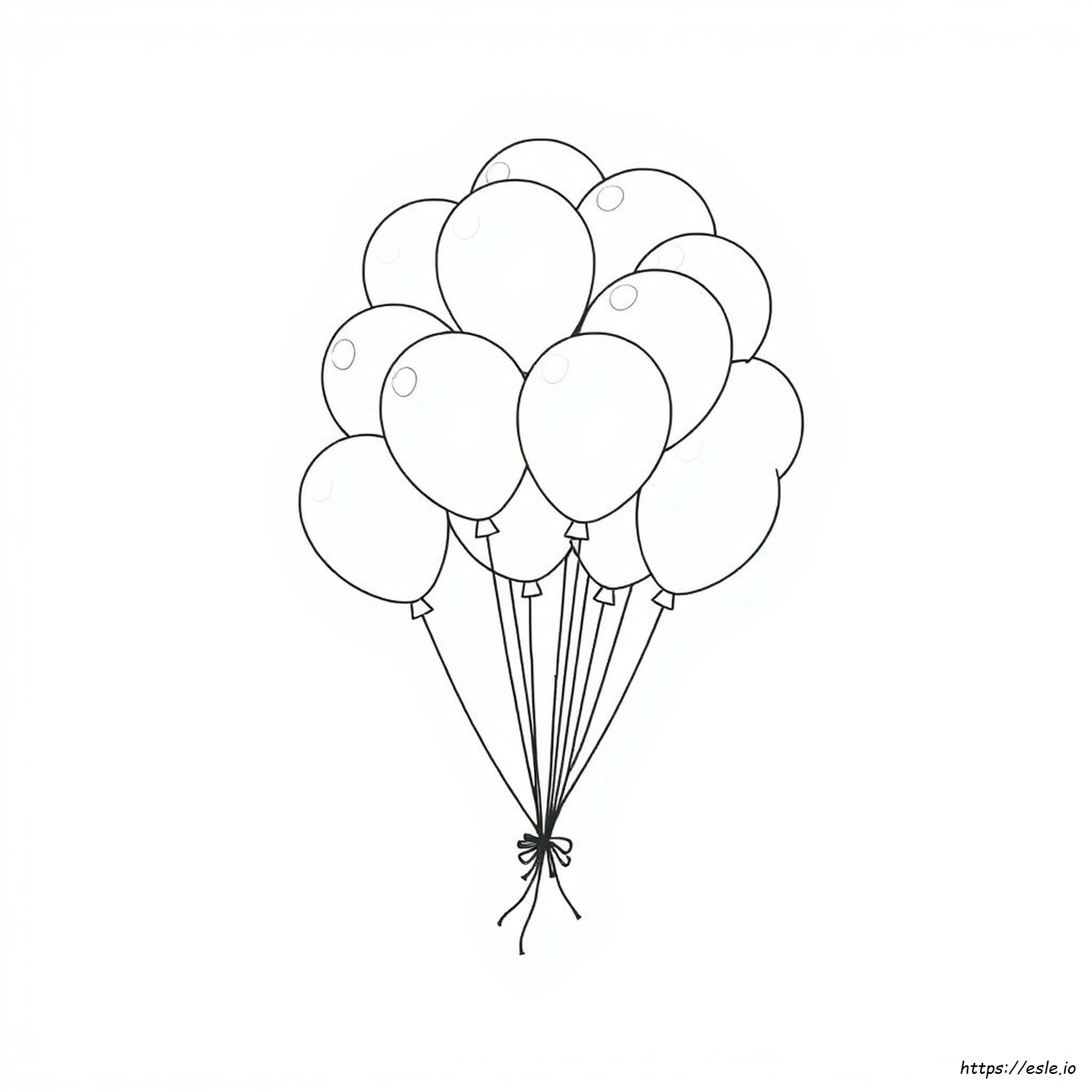 Balloons To Colour In