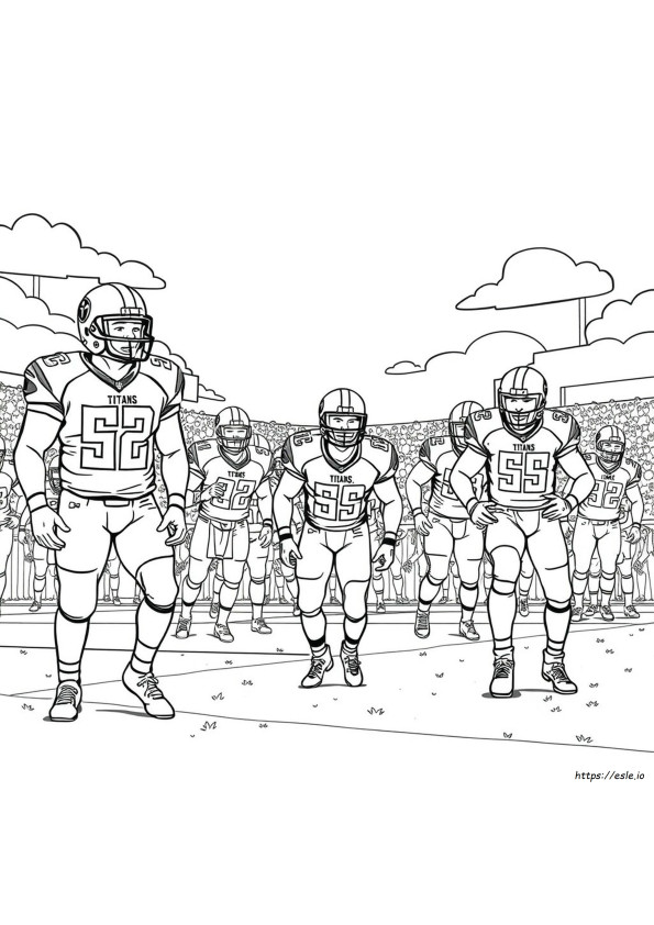Tennessee Titans Gambar Mewarnai