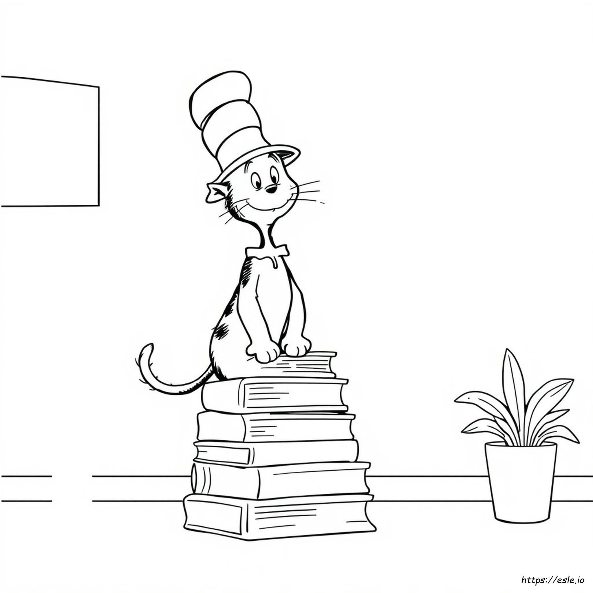 cat in hat coloring pages – Image 8