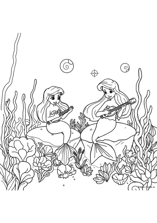 Crayola Giant Coloring Pages Little Mermaid