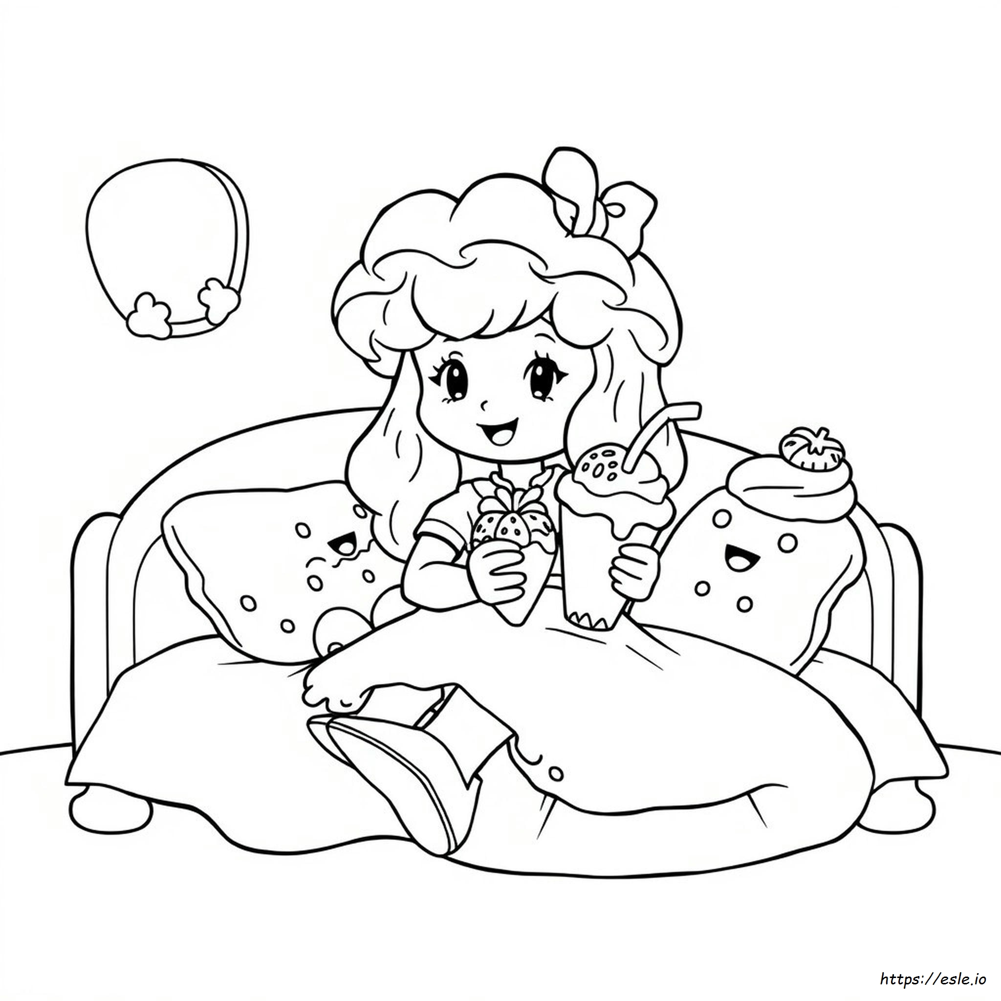 80S Strawberry Shortcake Coloring Pages