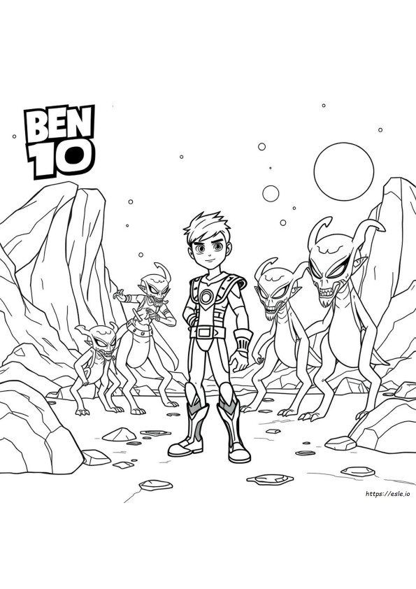 Ben 10 Wildvine Coloring Pages
