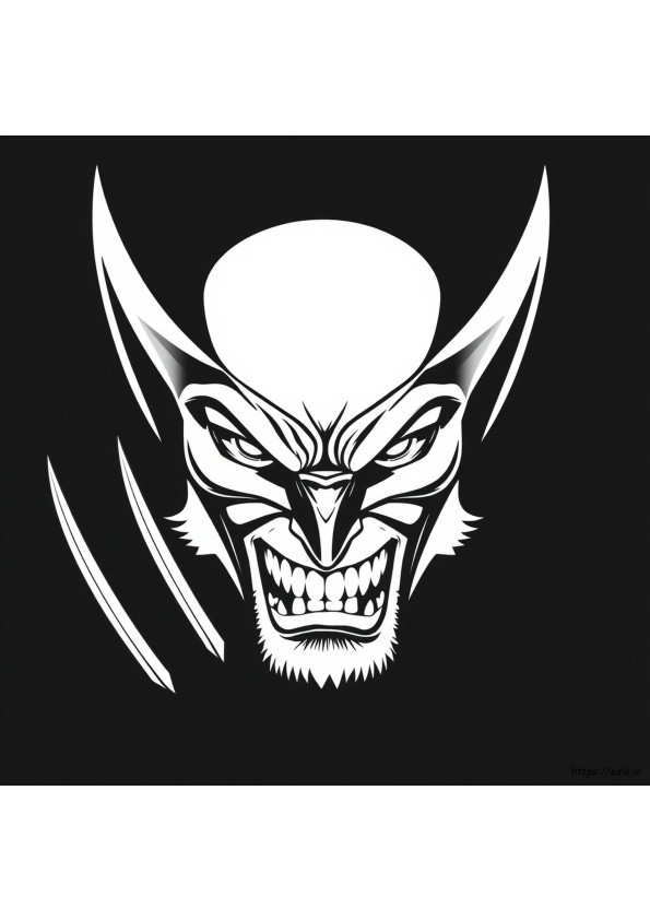 Wolverine Gezicht Kleurplaat