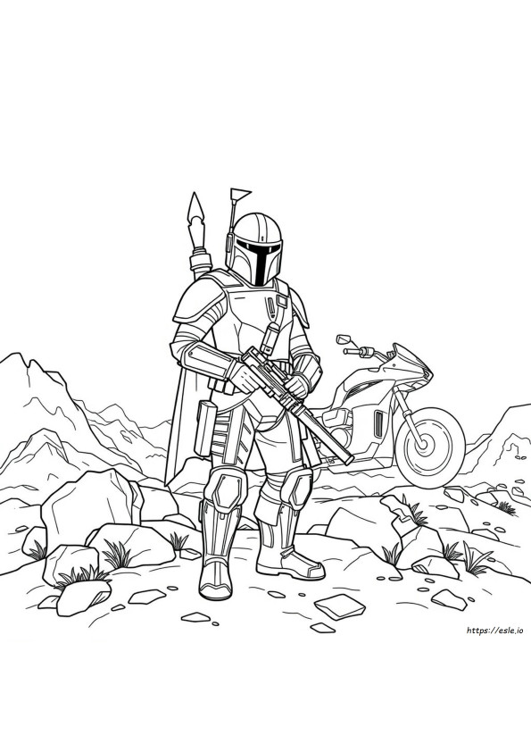 The Mandalorian Coloring Pages