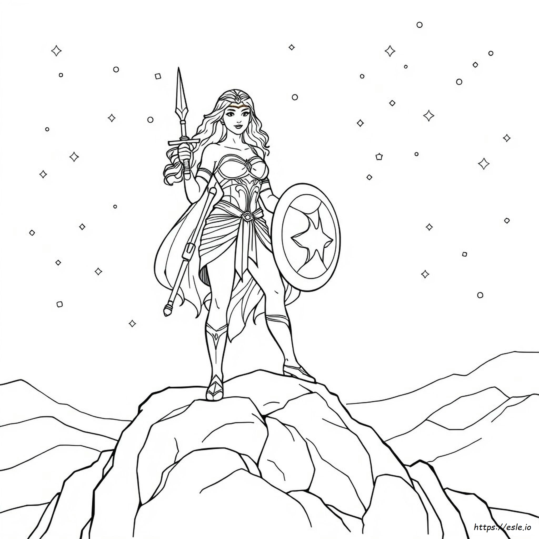 Diana Para Colorir