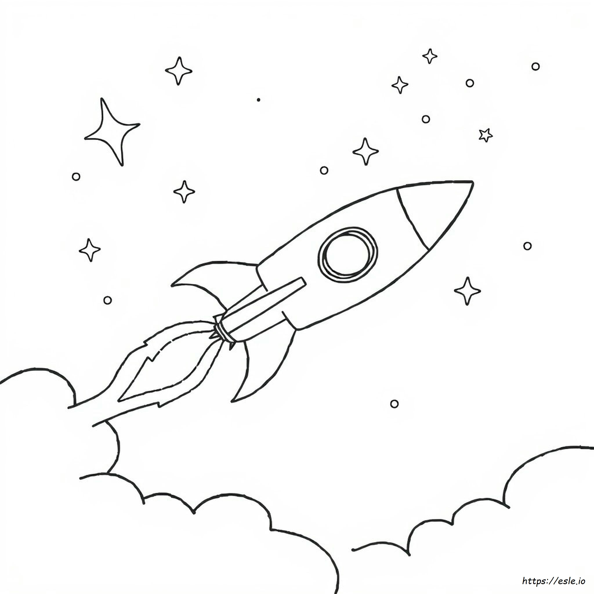 Rocket Colouring In