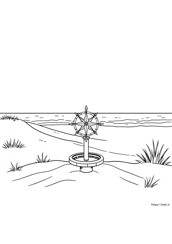 Compas Coloring Page Adult