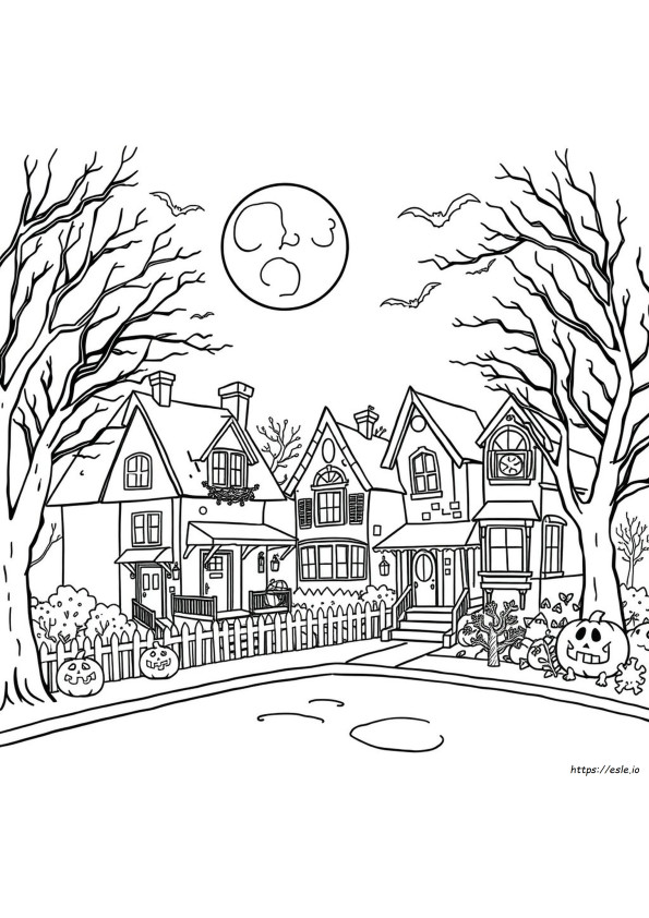 Printable Coloring Pages Of Halloween