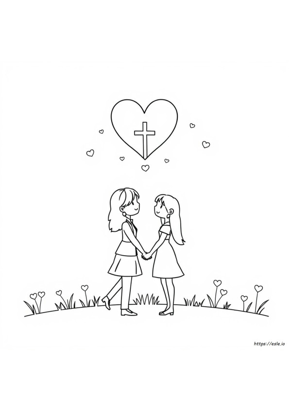 Desenhos Para Colorir Do Dia Dos Namorados Cristão Para Imprimir