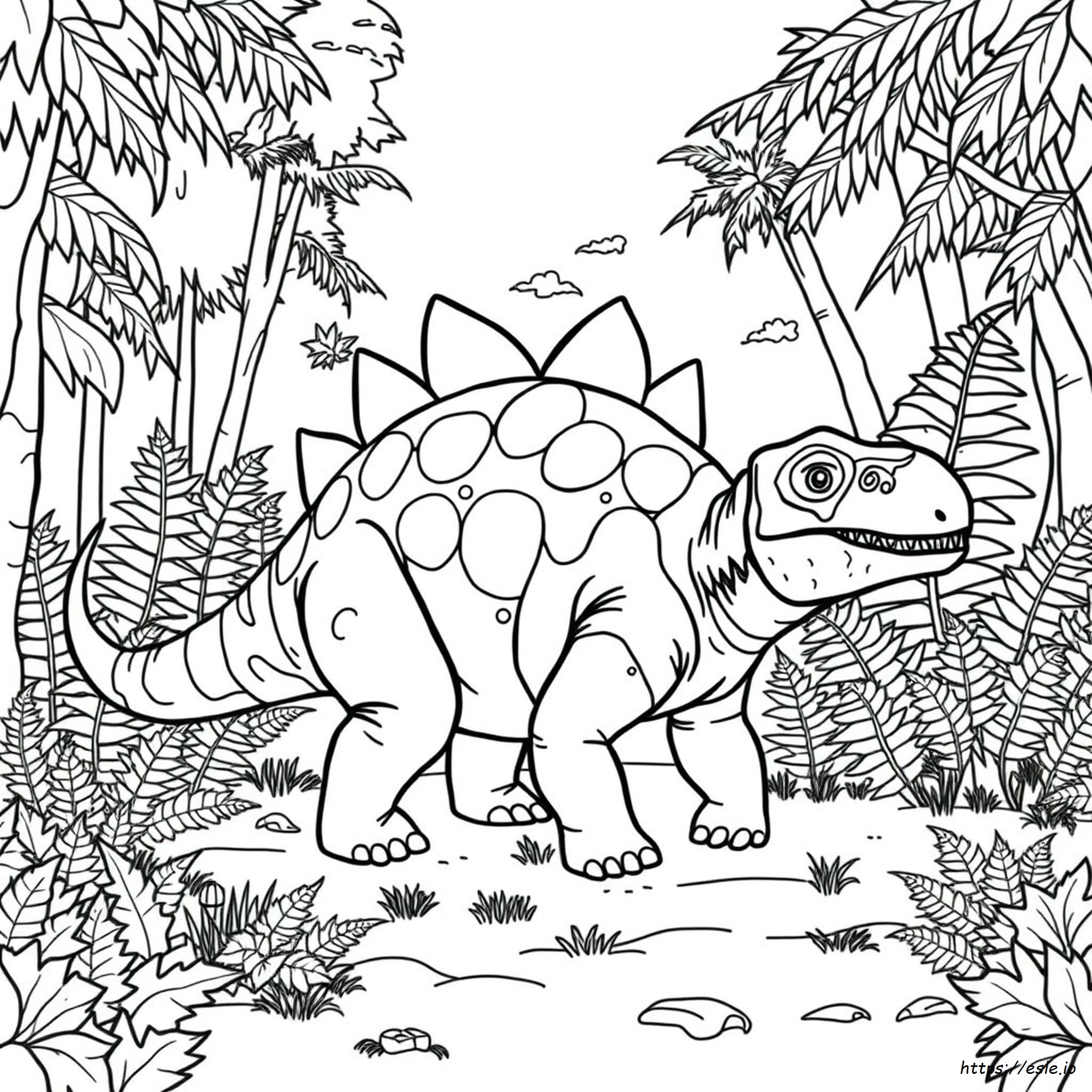 Ankylosaurus Colouring Pages