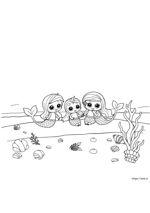 Mermaid Hatchimals Coloring Pages