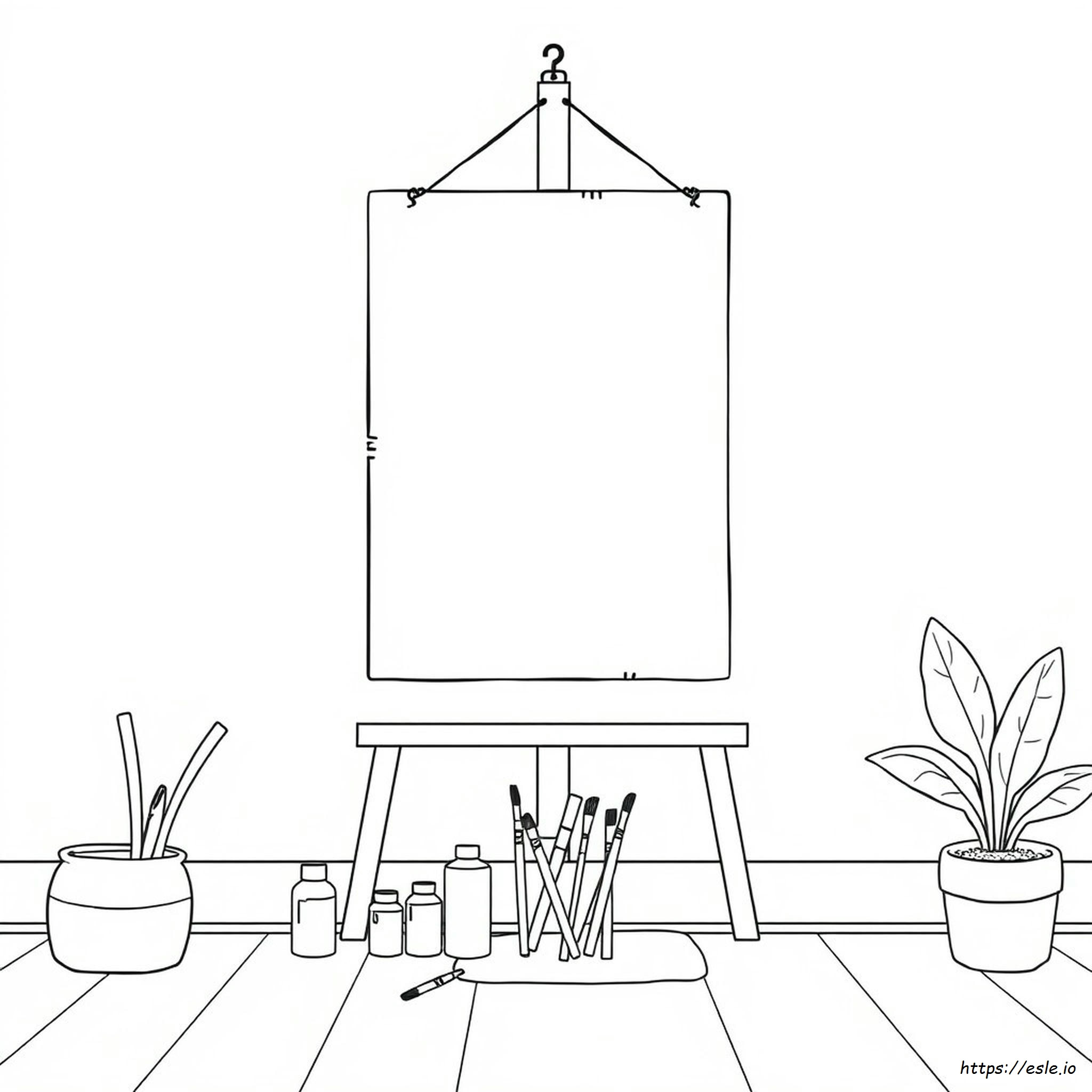 Canvas Kleurplaten kleurplaat