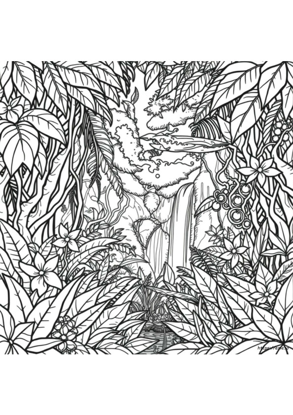 Desenhos De "Amazon" Para Colorir Para Adultos