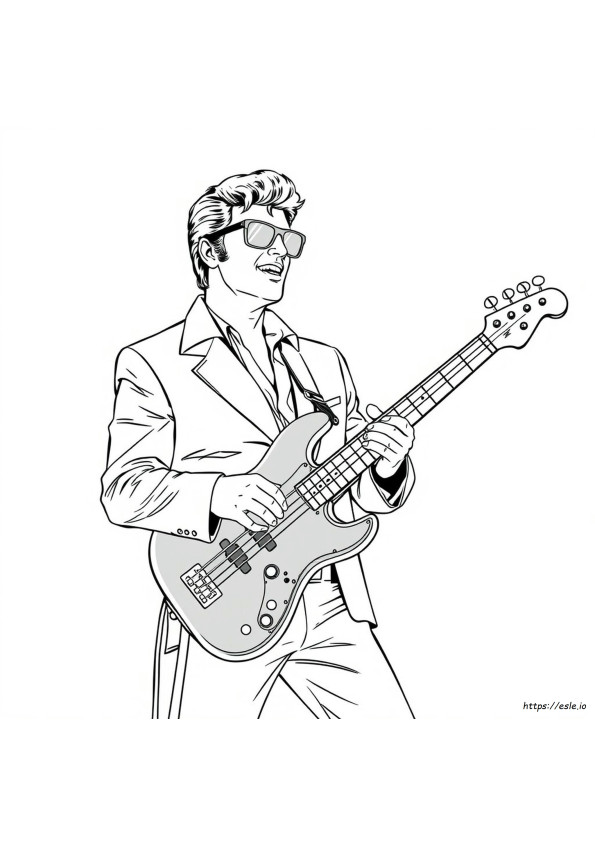 Presley Da Colorare