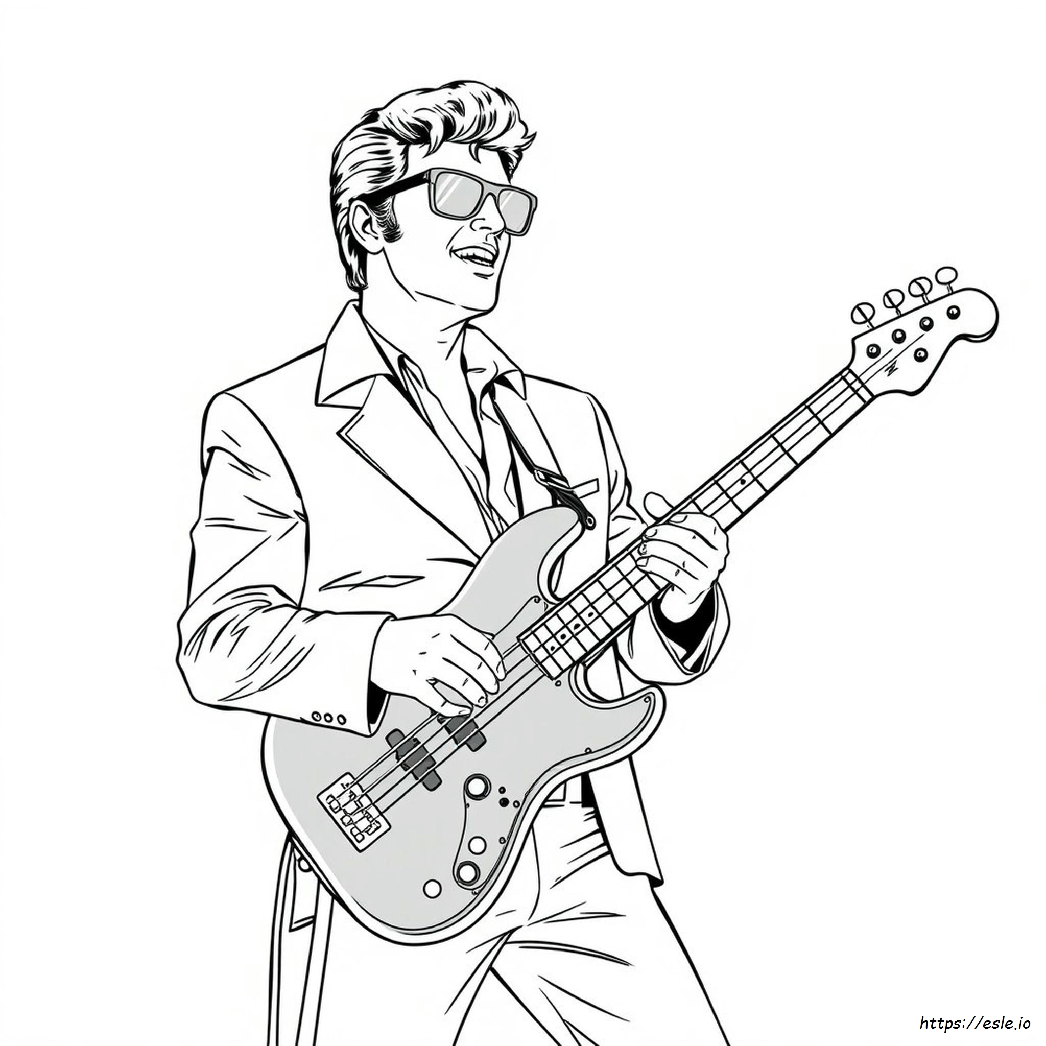 Presley Da Colorare